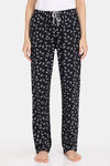 Rosaline Bloom Fest Knit Cotton Pyjama (Pack of 2) - Black Pink — thumbnail 7